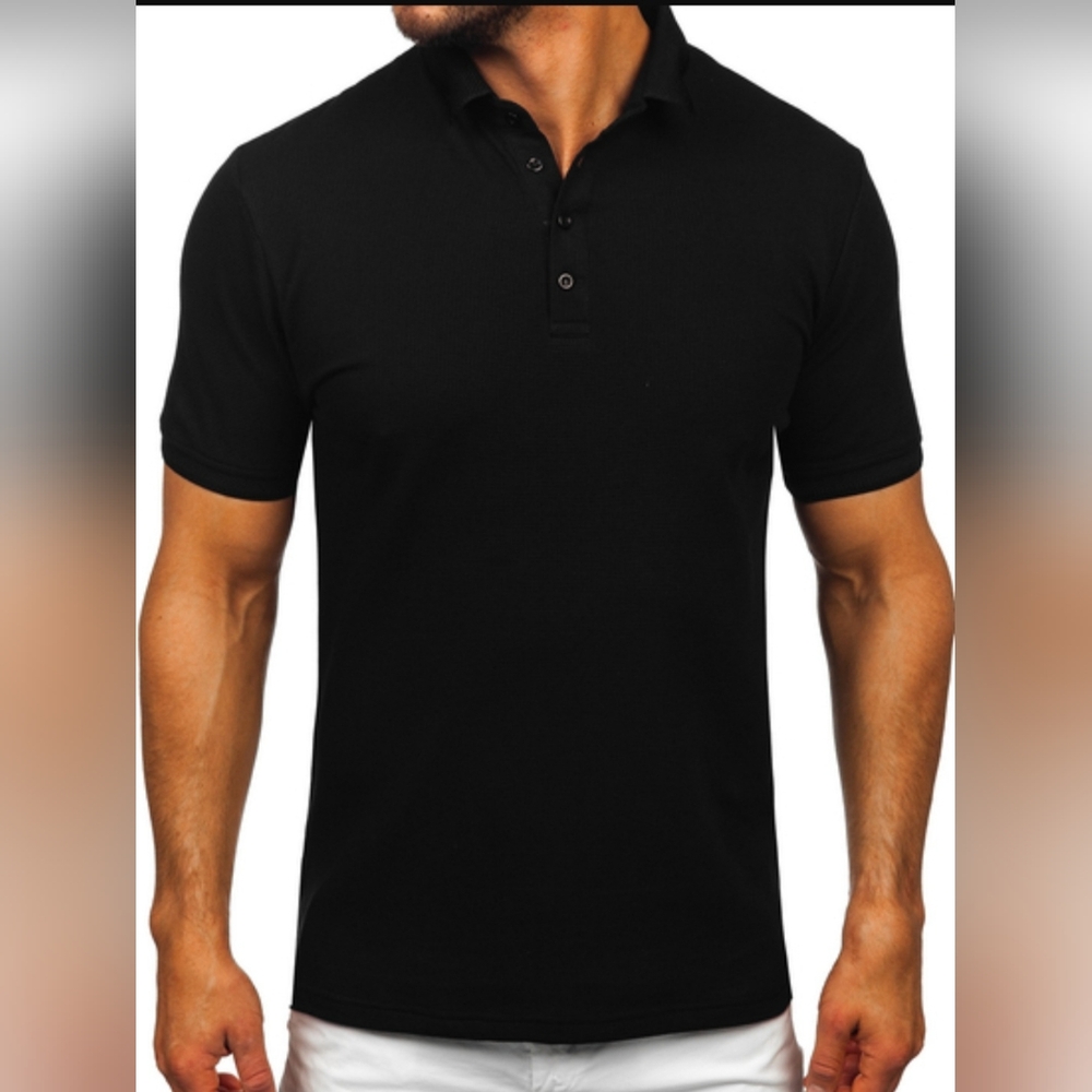 Michael Brandon Classic Black Polo Shirt